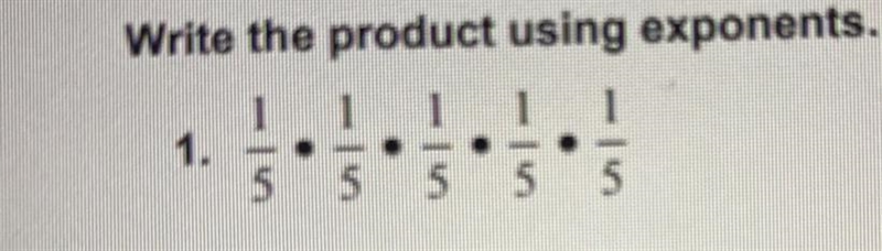 Write the product using exponents. I need help I’m not sure how to do this-example-1