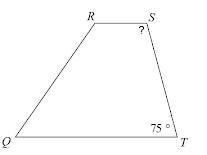 Find the measurement of the angle indicated for the trapezoid. *-example-1