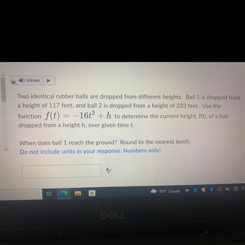 When does ball 1 reach the ground? round to the nearest tenth.-example-1