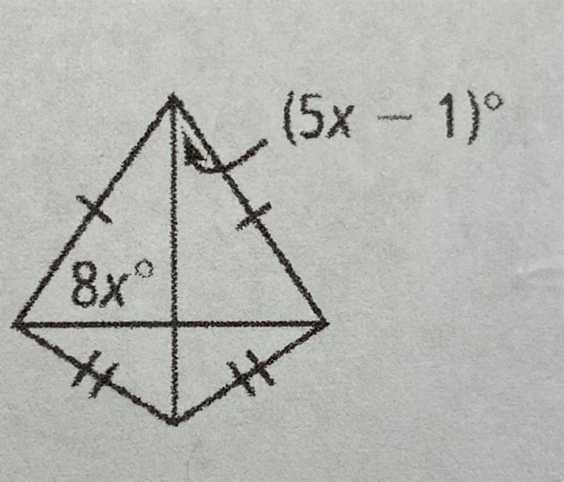 Algebra Find the value(s) of the variables in each kite.-example-1