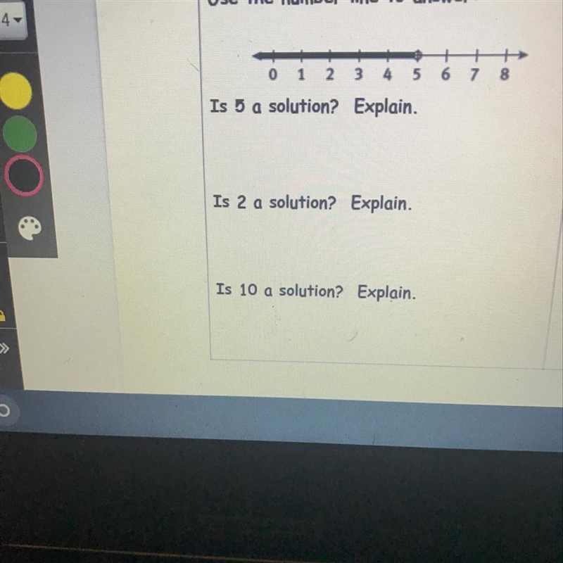 Use the number line to answer . And don’t worry is just a practice:)-example-1