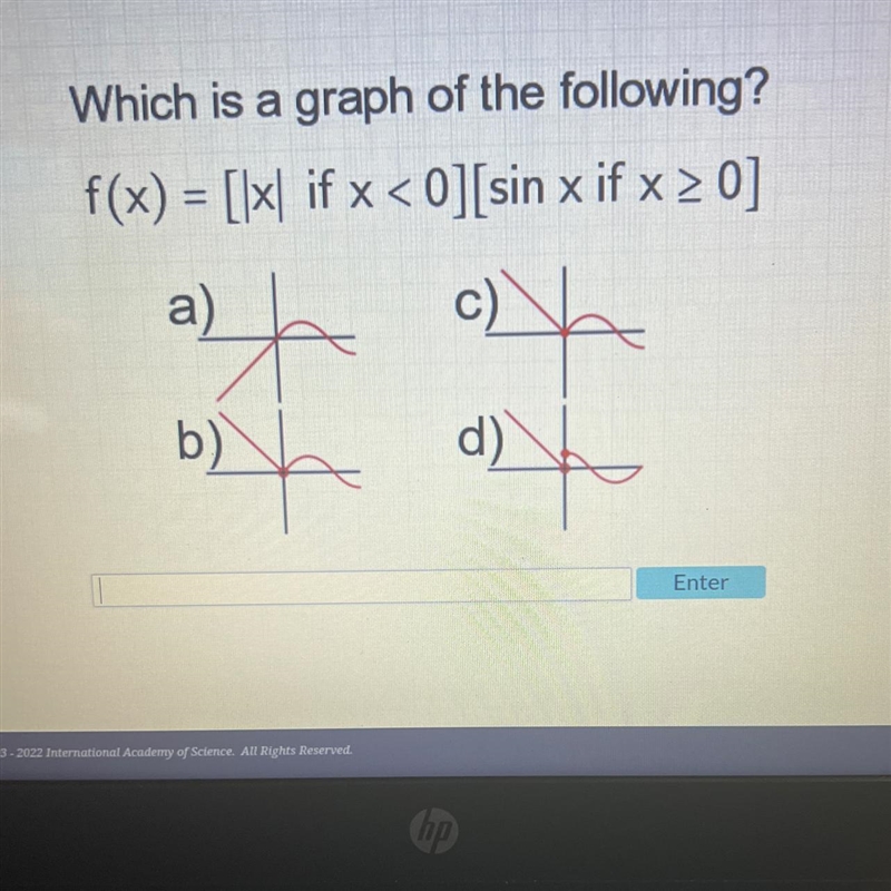 Pre calculus Which is the graph of the following-example-1