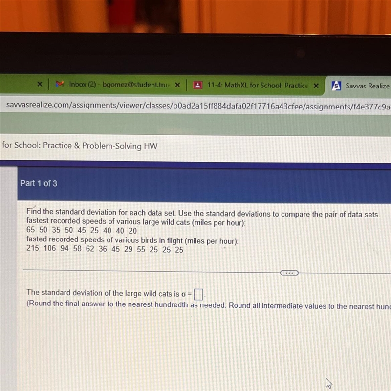 Help please please please help help Standard Deviation of Wild Cat-example-1