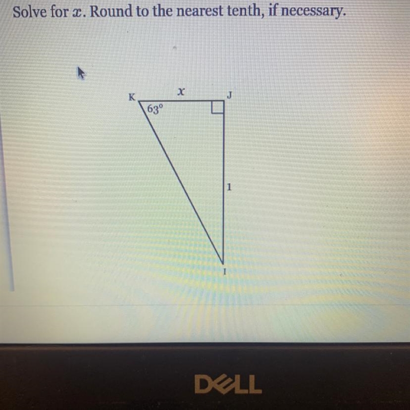 Solve for x. Round to the nearest tenth, if necessary. K-example-1