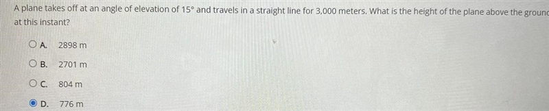 How to identify the height of the plane at this instant?-example-1