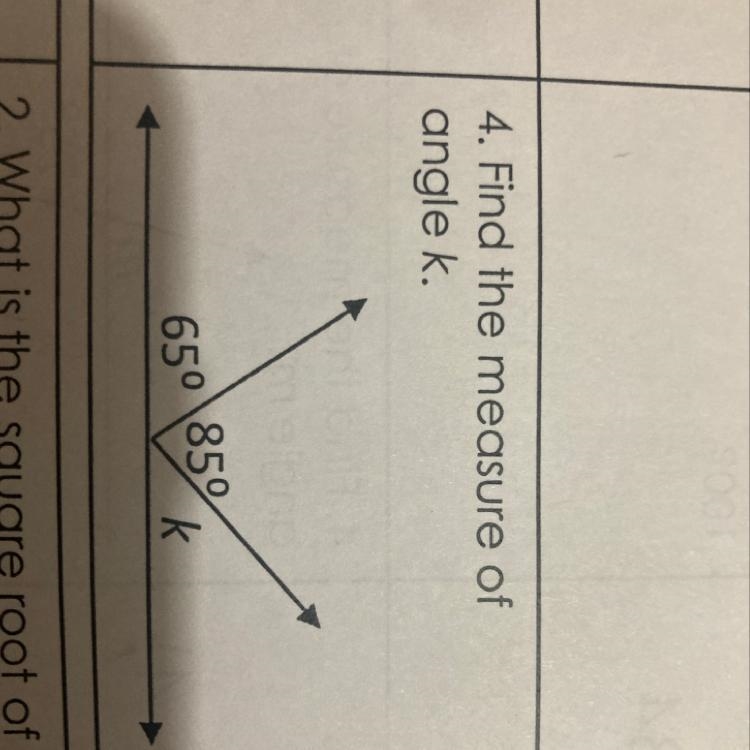 Find the measure of angle k-example-1