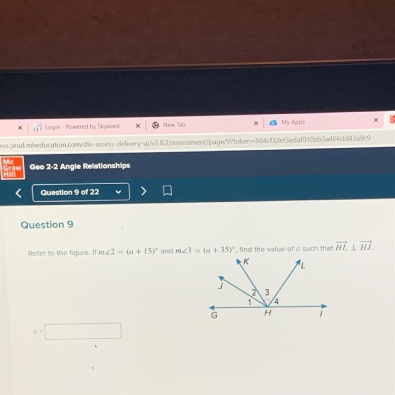 Refer to the figure. If m2= (a+15)° and m3 = (a+35)-example-1