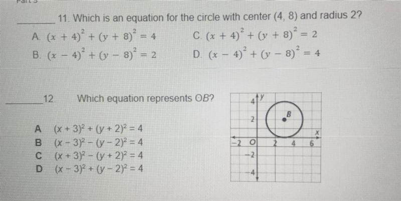 Which equation for the circle with center (4,8) and radius2?-example-1