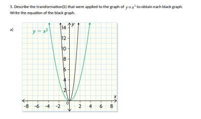 Can i have some super quick help? subject is stretching and reflecting quadratic functions-example-1