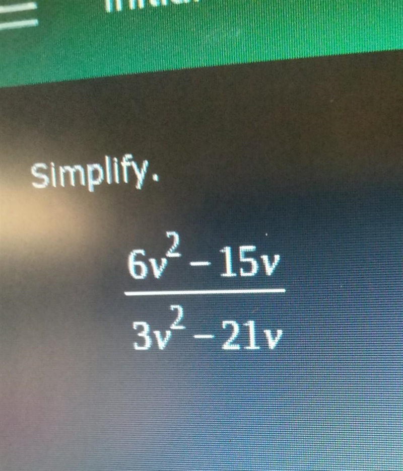 Simplify. 6v2-15v 3,2-21​-example-1