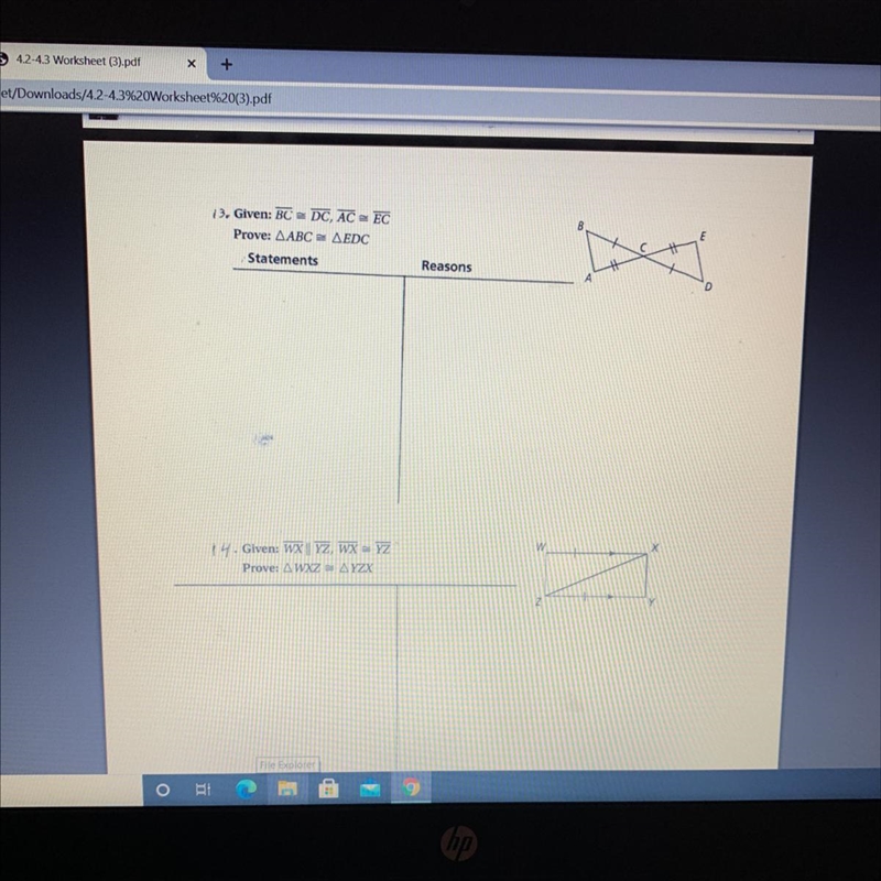 13. Given: BC = DC, AC = ECProve: ABC = EDC-example-1