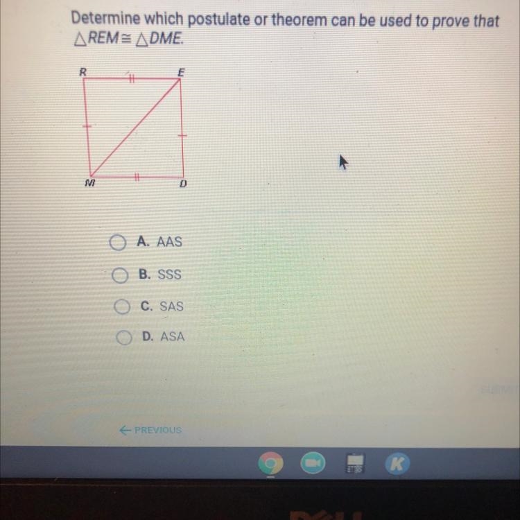 Determine which postulate or theorem can be used to prove thatAREM ADMER#1DO A. AASB-example-1