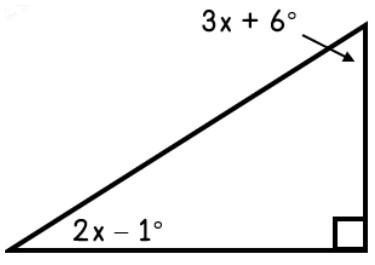 Which of the following is the correct value of x? Group of answer choices x = 11 x-example-1