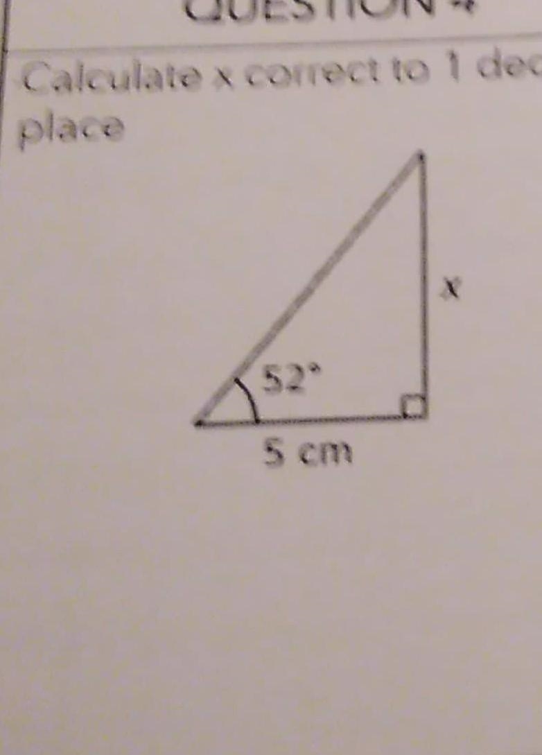 Calculate x to correct 1 decimal place ​-example-1