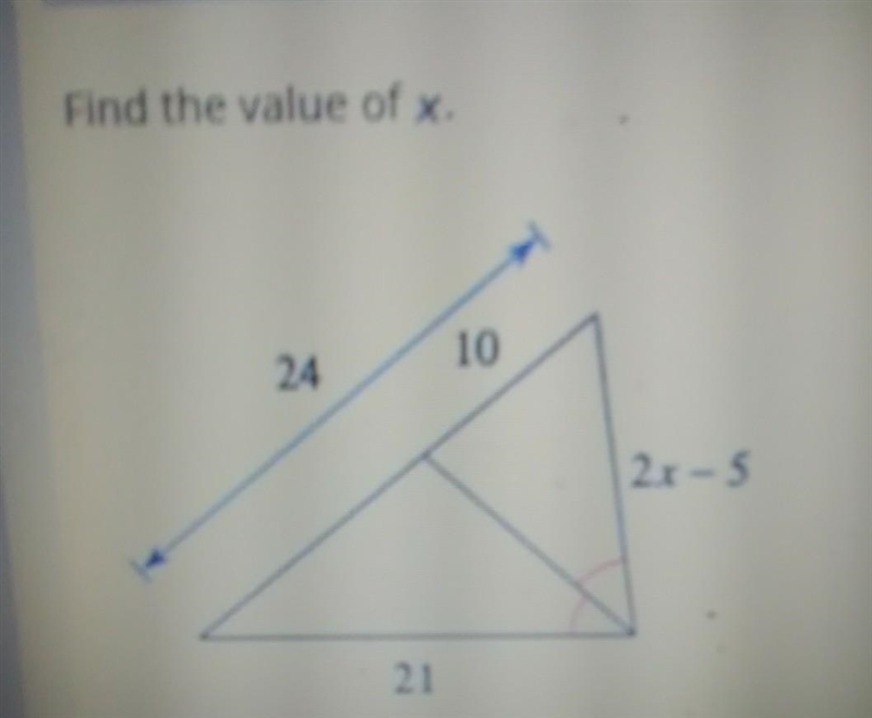 Can someone help my find the simularity and the valu of x?problem makes no sense to-example-1