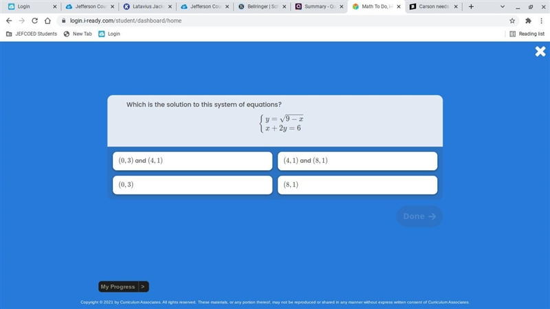 What is the solution to the system of equations?-example-1