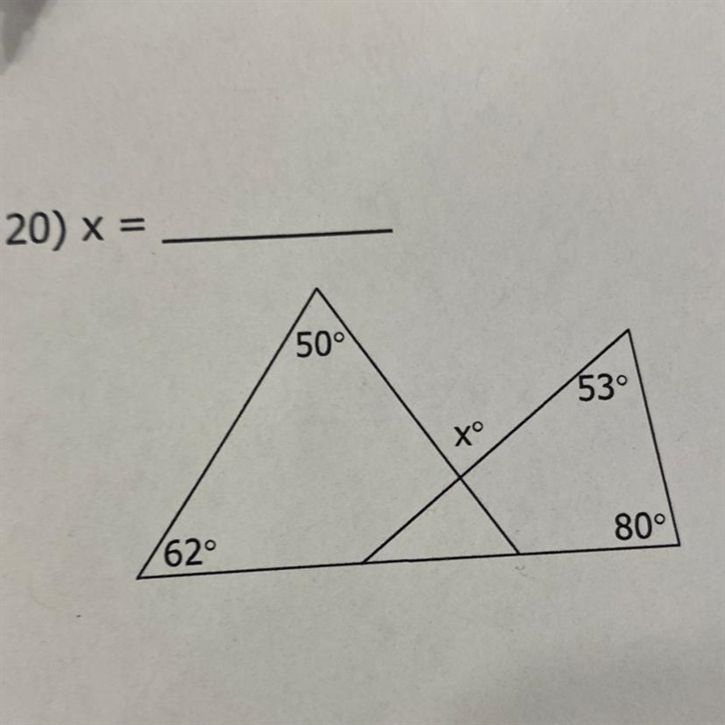 Solve please solve what does x mean-example-1