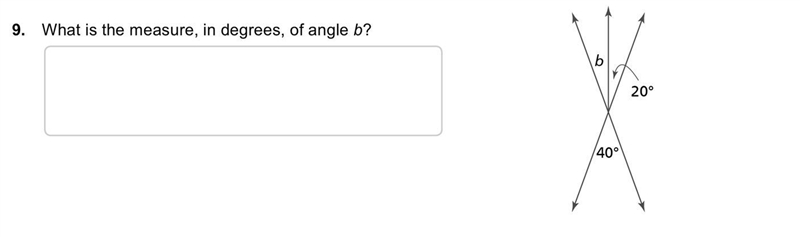 HELP!!!!! what is the measure, in degrees, of angle b?-example-1