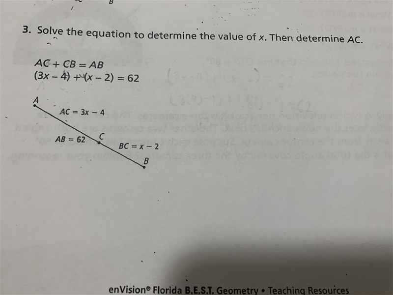 (3x-4)+(x-2)=62 (Geometry)-example-1