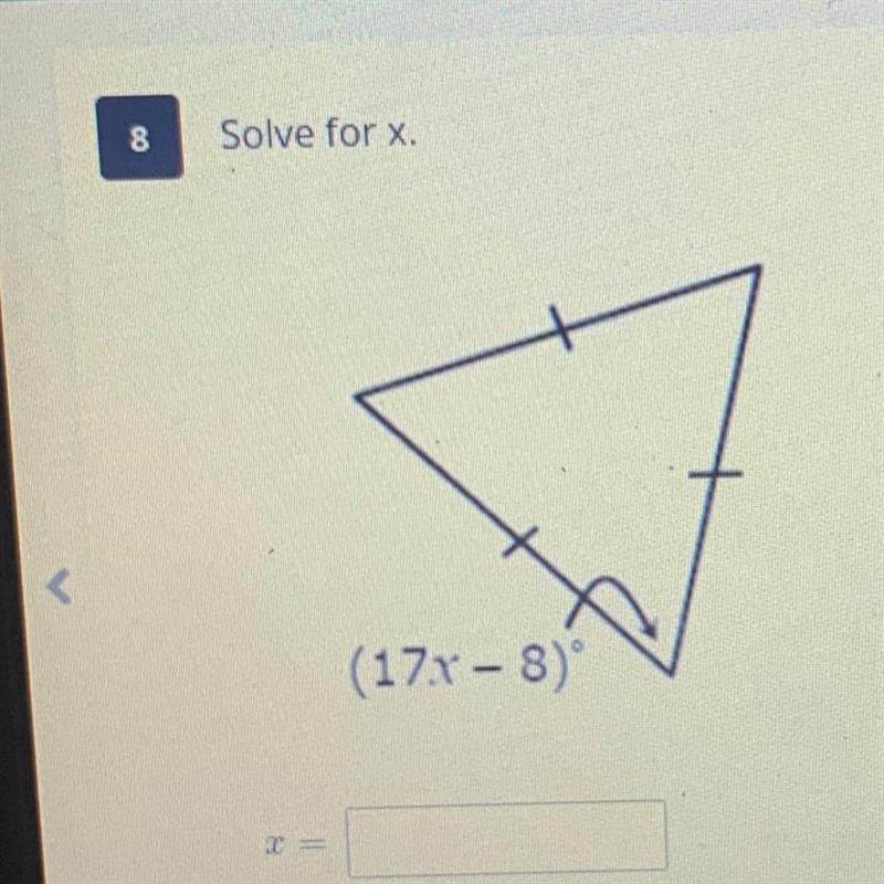 Solve for x. Geometry-example-1