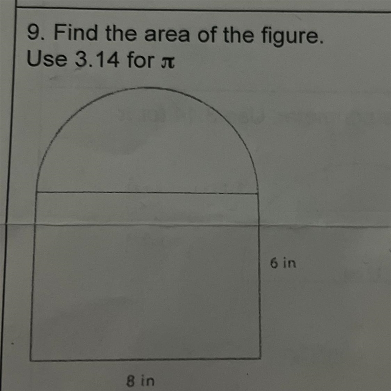 9. Find the area of the figure. What is the answer-example-1