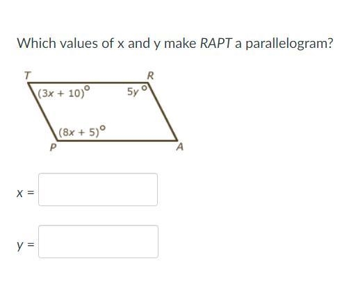 What is the value of x and y-example-1