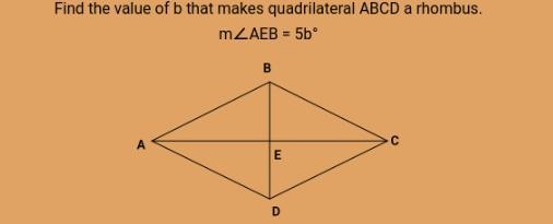 Please helpppp. Find the value of B in the rhombus-example-1