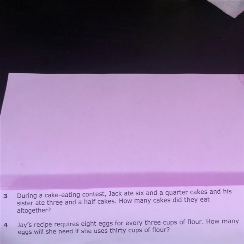 Someone please help me on #3 and 4 they are different problems. Please help me how-example-1