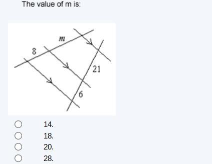 Please Help! The value of m is:-example-1