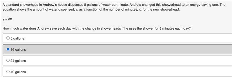 How much water does Andrew save (PLS HURRY 100 POINTS)-example-1