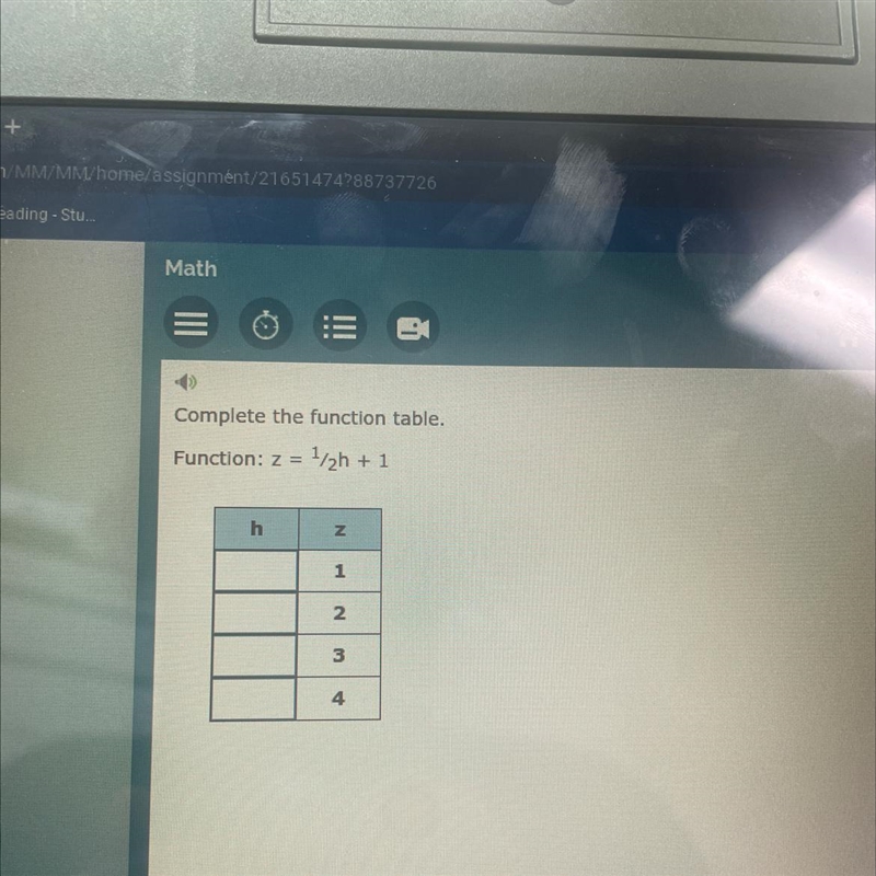 What is the function for h-example-1