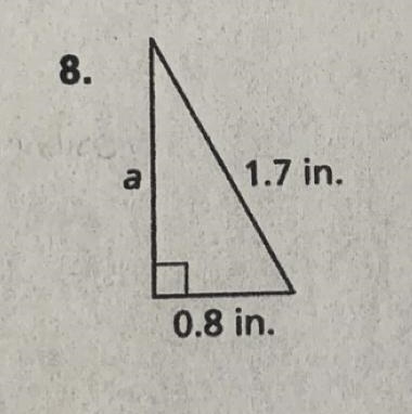 Find the missing side length of the triangle.-example-1