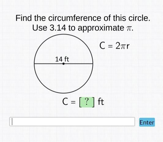 Find the Circumference of this Circle Use 3.14 to approximate Pi.-example-1