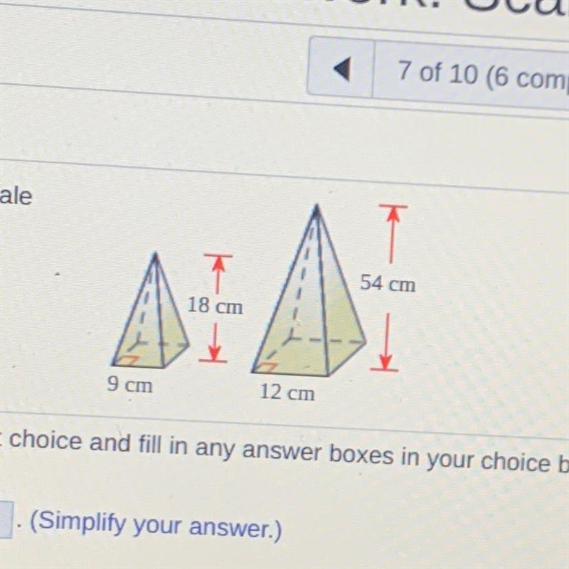 Are the two figures similar? If so, give the scalefactor of the first figure to the-example-1