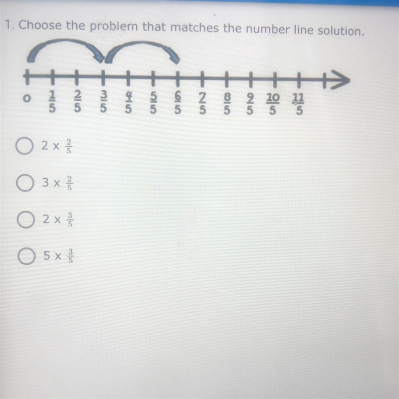 1. Choose the problem that matches the number line solution-example-1