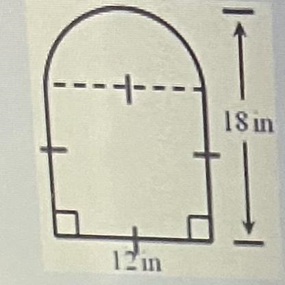 Solve for the area of the complex figure below. Show your work and explain the steps-example-1