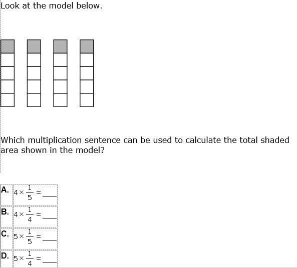 Look at the model below. Which multiplication sentence can be used to calculate the-example-1