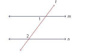 I have no idea how to do this. Lines m and n are parallel lines that are intersected-example-1