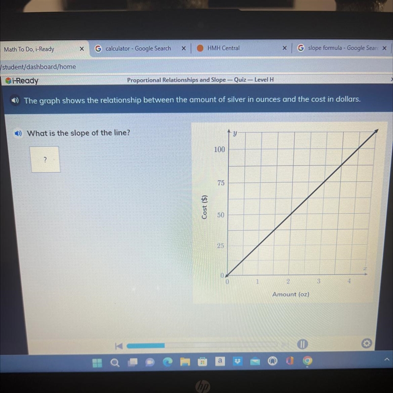 What is the slope of the line? ASAP.-example-1