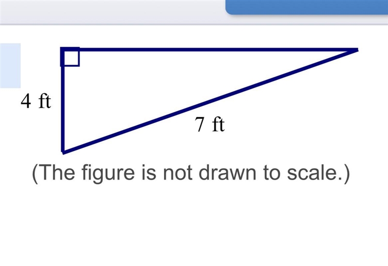 What is the length of the unknown leg of the right​ triangle?-example-1