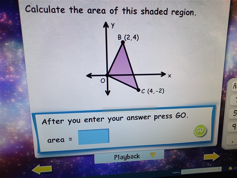 Area= What is the area? Help me asap! Please!! Thanks so much:)-example-1