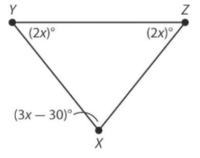 Is △XYZ equilateral, isosceles, or neither? Explain your reasoning. (Make sure to-example-1