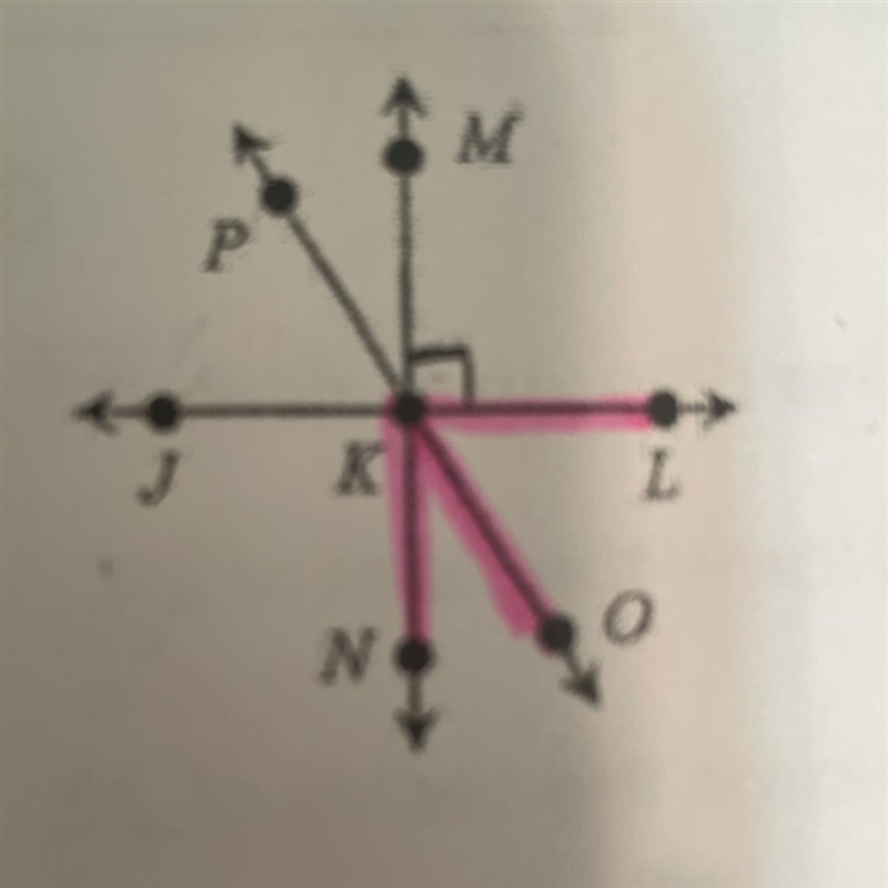 If mZJKP=67 find each measure: MZPKL MZNKO (Ignore highlight)-example-1