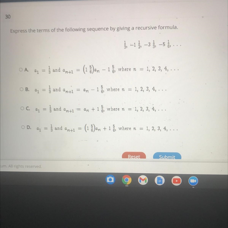 Express the terms of the following sequence by giving a recursive formula.15 -1, -3, -5 ...О-example-1