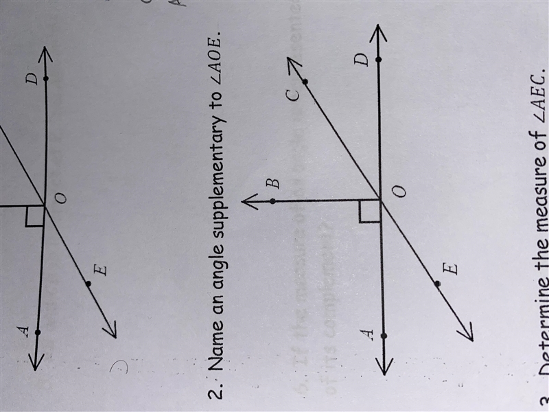 Name an angle supplementary to-example-1