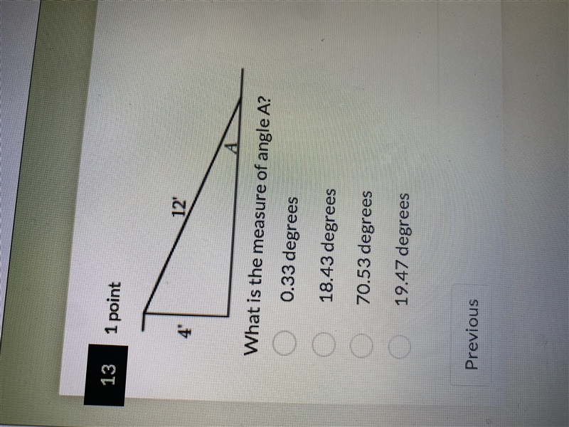 I really need help on this please anyone help What Is the measure of angle A-example-1