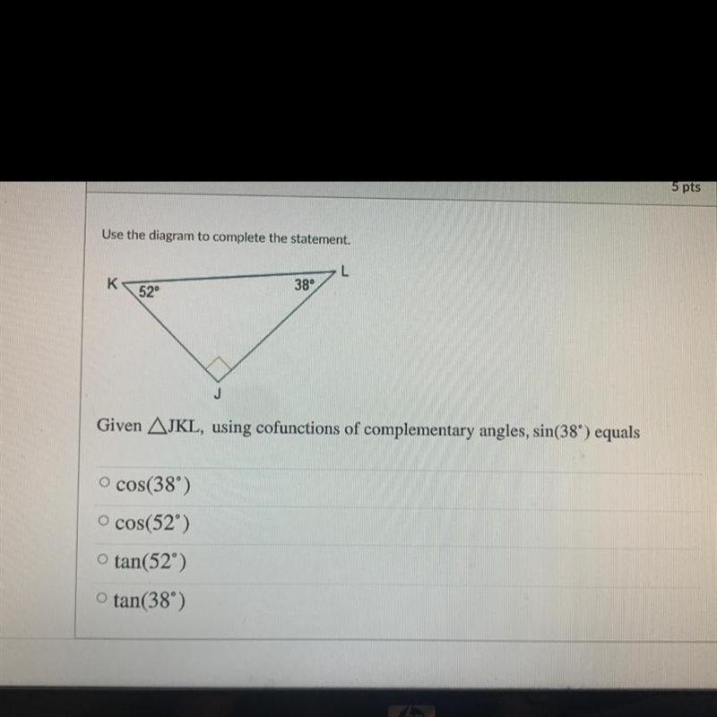 Use the diagram to complete the statement-example-1