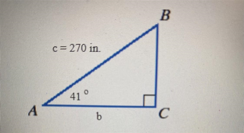 PLS HELP ASAP find the measure of side b. round to the nearest whole number-example-1