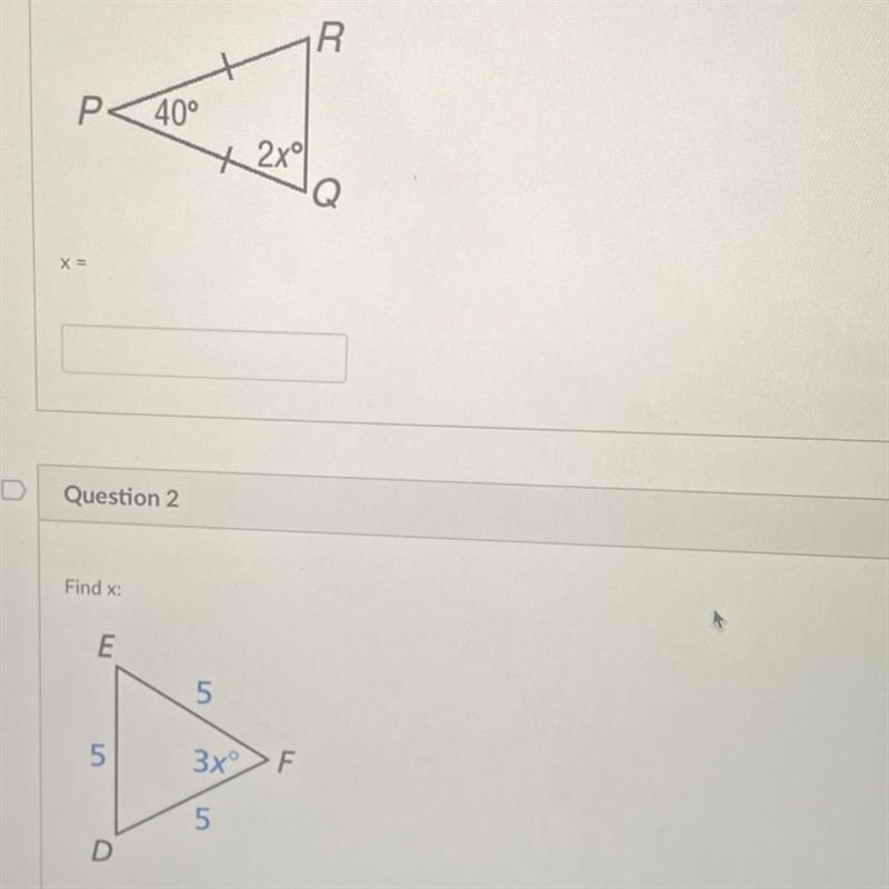 Find x HELP PLEASEEEEEEEE with answers-example-1