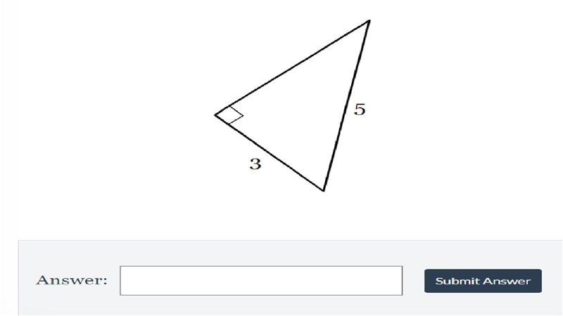 Find the length of the third side. If necessary, round to the nearest tenth Pythagorean-example-1